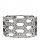 18K White Gold Diamond Serpenti Seduttori Pave Ring 56 7.5