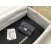 cc CO-CO Classic Card Holder 11cm/4.4in Silver Hardware For Women Black AP0214 Y01480 C3906
