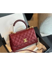 CC coco handle caviar leather size : 23*13cm