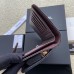 cc CO-CO Flap Wallet 15cm/5.9in Gold Hardware For Women Black