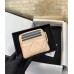 cc CO-CO Card Holder 12cm/4.7in Gold Hardware For Women Beige