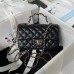 cc 23K AS2431 Mini flap Lambskin bag with top handle Black/white