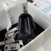 cc 23K AS2431 Mini flap Lambskin bag with top handle Black/white