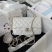 cc 23K AS2431 Mini flap Lambskin bag with top handle Black/white