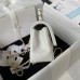 cc 23K AS2431 Mini flap Lambskin bag with top handle Black/white