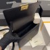 CC A67086 Boy Handbag Black Lambskin Leather Gold