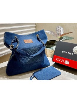 CC new arrival denim tote bag size: 30*40 cm