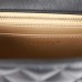 CC Pearl Crush Mini Square Flap Bag Black Lambskin Light Gold Hardware