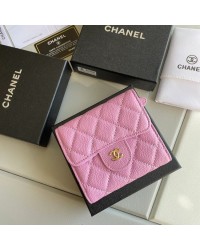 cc Small Classic Flap Wallet Pink Bag For Women 10.5cm/4.1in AP0231 Y33352 NK289