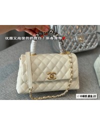 CC new arrival coco handle caviar leather size : 23*13cm
