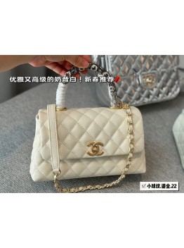CC new arrival coco handle caviar leather size : 23*13cm