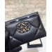 cc CO-CO 19 Card Holder Wallet 11cm/4.3in Gold Toned Hardware For Women Black