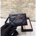 cc CO-CO 19 Card Holder Wallet 11cm/4.3in Gold Toned Hardware For Women Black