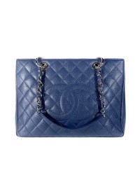 cc Grand Shopping Tote Quilted Caviar XL