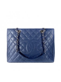 cc Grand Shopping Tote Quilted Caviar XL