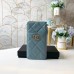 cc 19 Matelasse Phone and Card Case Light Blue Bag For Women 19cm/7.5in