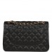 CC Jumbo Classic Double Flap Bag Black Caviar Gold Hardware