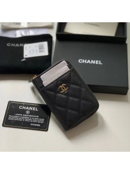 cc Zipped Coin Purse Black Bag For Women 10.9cm/4.3in