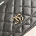 CC new arrival 2024 Woc bag caviar leather size: 19 cm