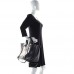 cc Caviar Medium Studded Deauville Tote Black