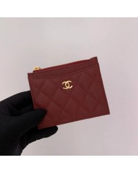 cc Flat Card Holder Red Bag For Women 11.5cm/4.5in