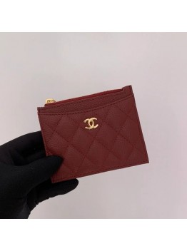 cc Flat Card Holder Red Bag For Women 11.5cm/4.5in