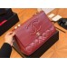 CC vintage jumbo red bag size : 34.23cm