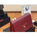 CC vintage jumbo red bag size : 34.23cm