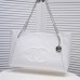 CC Soft Calfskin Shopping Bag Top Handle red/white