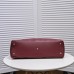 CC Soft Calfskin Shopping Bag Top Handle red/white