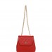 Vintage CC Trapeze Flap Bag Red Lambskin Gold Hardware