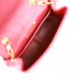 Vintage CC Trapeze Flap Bag Red Lambskin Gold Hardware