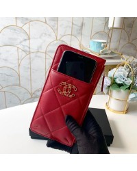 cc 19 Matelasse Phone and Card Case Red Bag For Women 19cm/7.5in