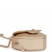CC In Love Heart Clutch with Chain Gold Lambskin Light Gold