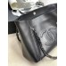 CC Soft Calfskin Shopping Bag Top Handle Black