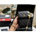 CC new arrival caviar leather phone bag size: 12*16 cm