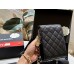 CC new arrival caviar leather phone bag size: 12*16 cm