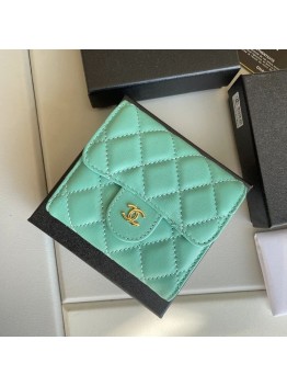 cc Small Classic Flap Wallet Mint Bag For Women 10.5cm/4.1in