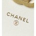 cc CO-CO Clutch With Chain 9.5cm/3.7in Gold Toned Hardware For Women White