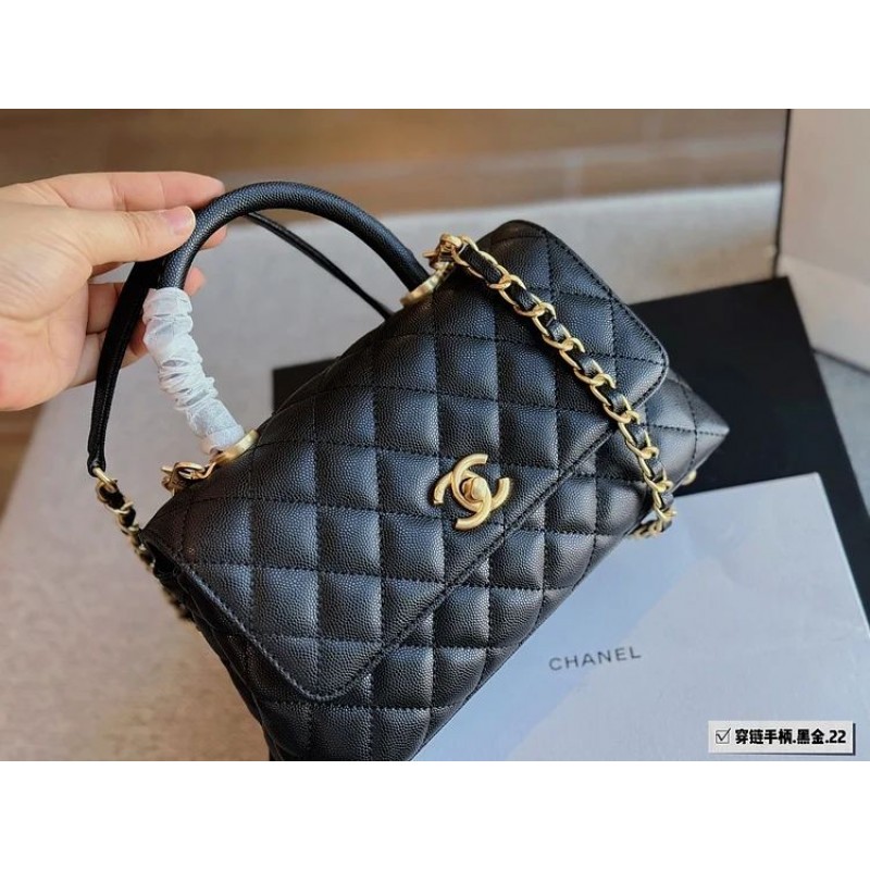 CC new arrival coco handle caviar leather size : 23*13cm