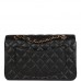 CC Small Classic Double Flap Black Caviar Gold Hardware