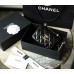 cc CO-CO Clutch With Chain 9.5cm/3.7in Gold Toned Hardware For Women Black