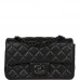 CC Mini Rectangular Flap Bag SO Black Lambskin Black Hardware for MR