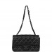 CC Mini Rectangular Flap Bag SO Black Lambskin Black Hardware for MR