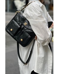 cc Duma Lambskin Vintage Hobo 2sizes in 3colours