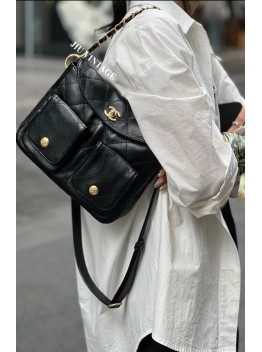 cc Duma Lambskin Vintage Hobo 2sizes in 3colours