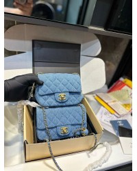 CC new arrival mini cf denim bag
