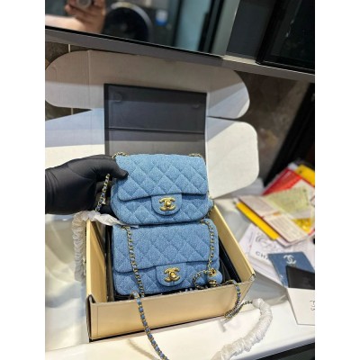CC new arrival mini cf denim bag