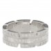 18K White Gold Diamond 6mm Tank Francaise Ring 46 3.75