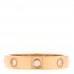 18K Yellow Gold 8 Diamond 4mm LOVE Wedding Band Ring 54 7